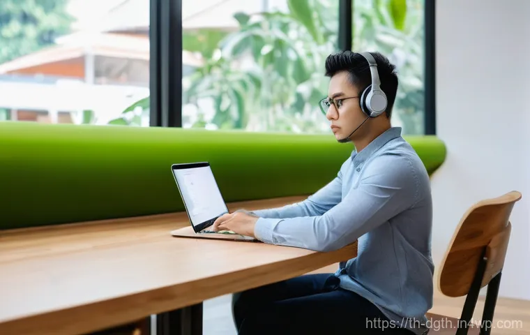 디지털 노마드를 위한 시간 관리 팁 - The Focused Digital Nomad in a Serene Workspace**

*   **Prompt:** "A young, diverse individual, dre...