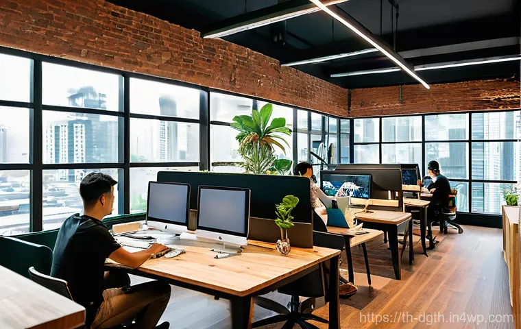 디지털 노마드의 비즈니스 모델 탐구 - **Prompt:** A focused and content female digital nomad in her late 20s, wearing stylish yet comforta...